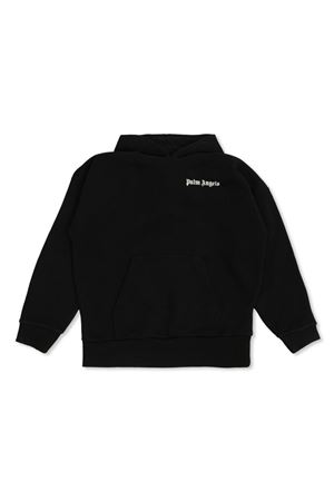black cotton hoodie PALM ANGELS KIDS | PBBB011C99FLE0021003